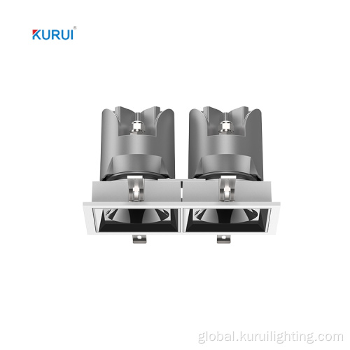 Square Dubul-Head Adjustable Led Hotel Downlight Square Dubul-Head Adjustable Angle Led Hotel Downlight Manufactory